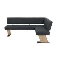 ECKBANK LYON LEB - Anthrazit/Eiche Artisan, MODERN, Holzwerkstoff/Textil (210/87cm) - P & B