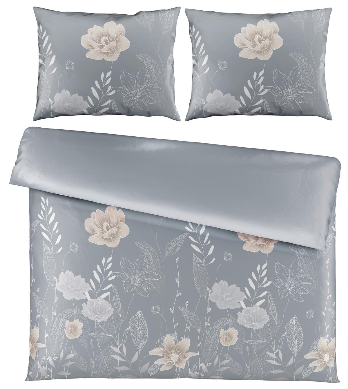 Ágyneműhuzat-garnitúra Nala 200/220cm - szürke, Romantik / Landhaus, textil (200/220cm) - Modern Living