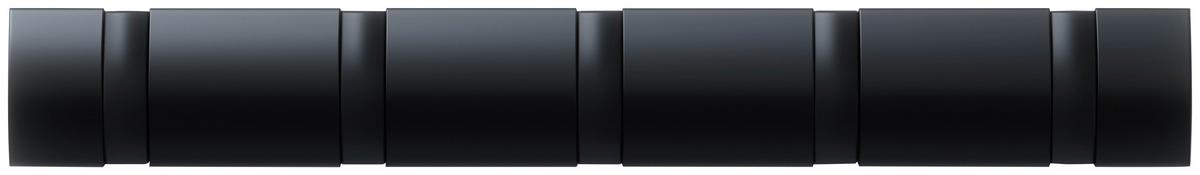 Zidna Vješalica Flip 5 - crna, Moderno, drvo/plastika (51/6/3cm) - Modern Living