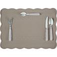 Tischset Linda in Creme, Grau - Grau, ROMANTIK / LANDHAUS, Textil (50/70cm) - Mömax modern living