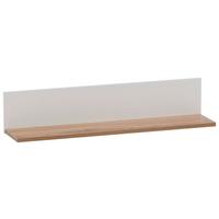 Wandregal Jelda Weiß/Eiche Wotan - Eiche Wotan/Weiß, MODERN, Holzwerkstoff (80/15,7/17,3cm) - MID.YOU
