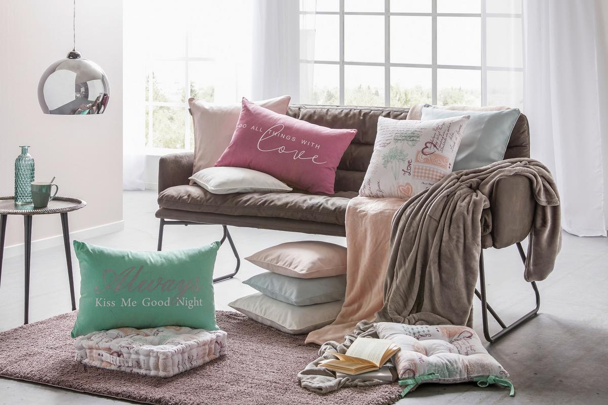 Kuscheldecke Michael in Grau ca. 220x240cm - Grau, Textil (220/240cm) - Modern Living