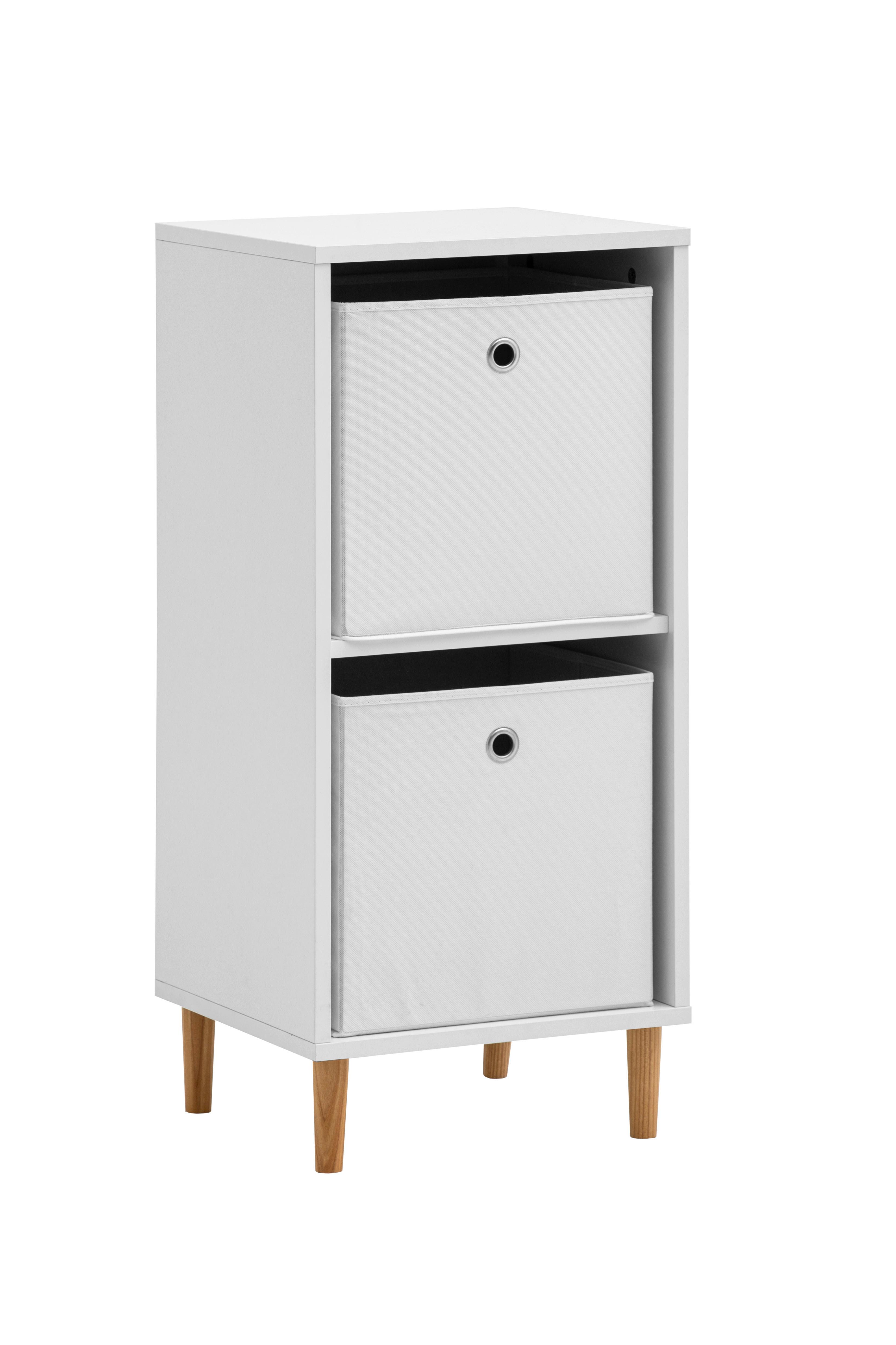 Aktenregal Torge Weiß matt - Weiß, MODERN, Holz/Holzwerkstoff (38,2/84,8/38,2cm) - Livetastic