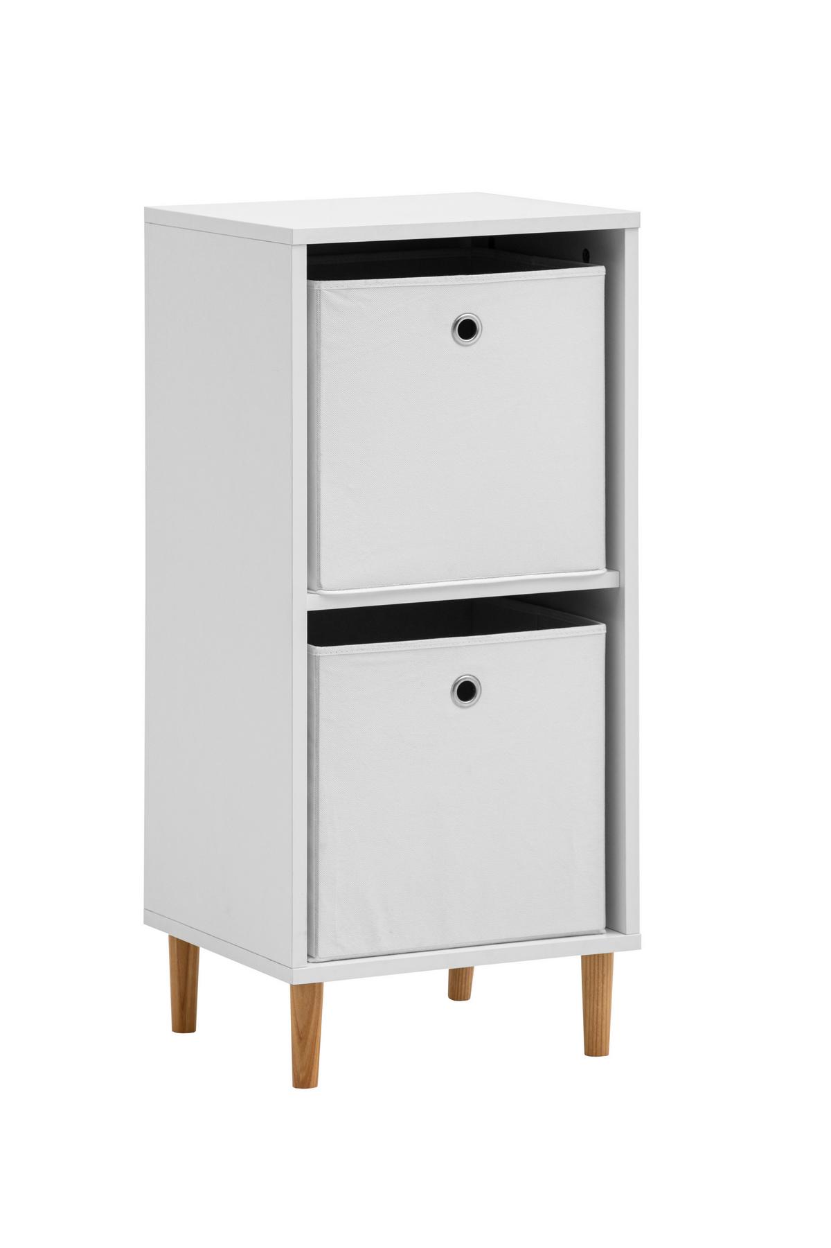 Aktenregal Torge Weiß matt - Weiß, MODERN, Holz/Holzwerkstoff (38,2/84,8/38,2cm) - Livetastic