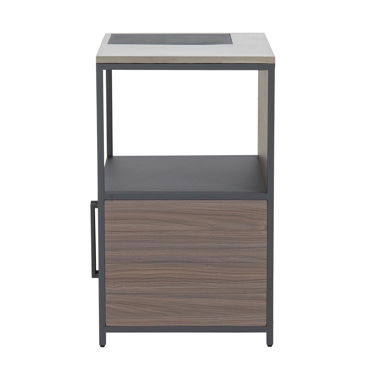 Outdoorküche Mambo Braun/Schwarz - Schwarz/Braun, Basics, Metall (63,5/91,5/54cm) - Modante