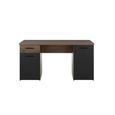 Pisalna Miza Tokio -exklusiv- - odtenki umazano rjave/črna, Moderno, kovina/umetna masa (145/76,3/60cm) - Mömax modern living Pisalna Miza Tokio -exklusiv- - odtenki umazano rjave/črna, Moderno, kovina/umetna masa (145/76,3/60cm) - Mömax modern living