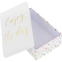 Geschenkbox Dreams Weiß/Multicolor - Multicolor/Weiß, Karton (28/18/9cm) - Modern Living