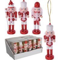 Diótörő Figura Szett Red&white - piros/fehér, fa (12,5cm)