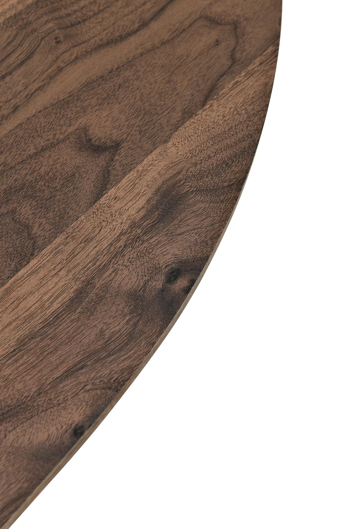 Jedilna Miza Edda, Barva Oreha, 180x90 - barva oreha, Basics, leseni material (180/90/75cm) - Livetastic