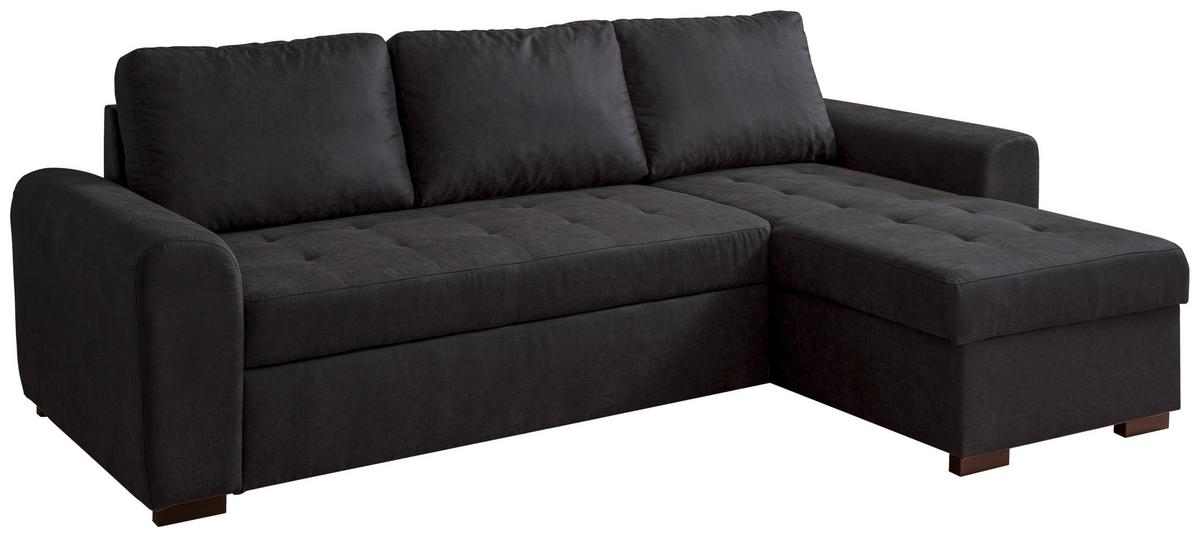 Ecksofa Poll Anthrazit - Anthrazit, MODERN, Textil (243/85/155cm) - Mömax