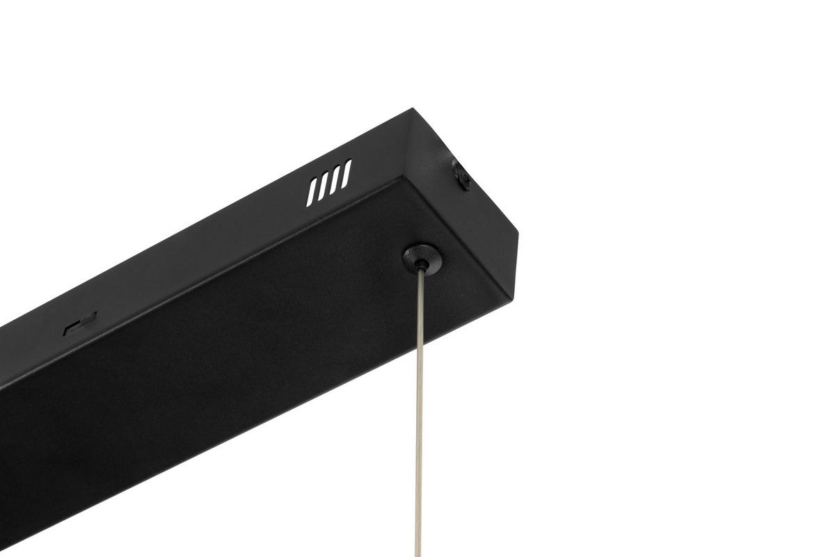 LAMPA WISZĄCA LED BRACKNELL *SBN* - czarny, Design, tworzywo sztuczne/metal (120/22/120cm) - Novel