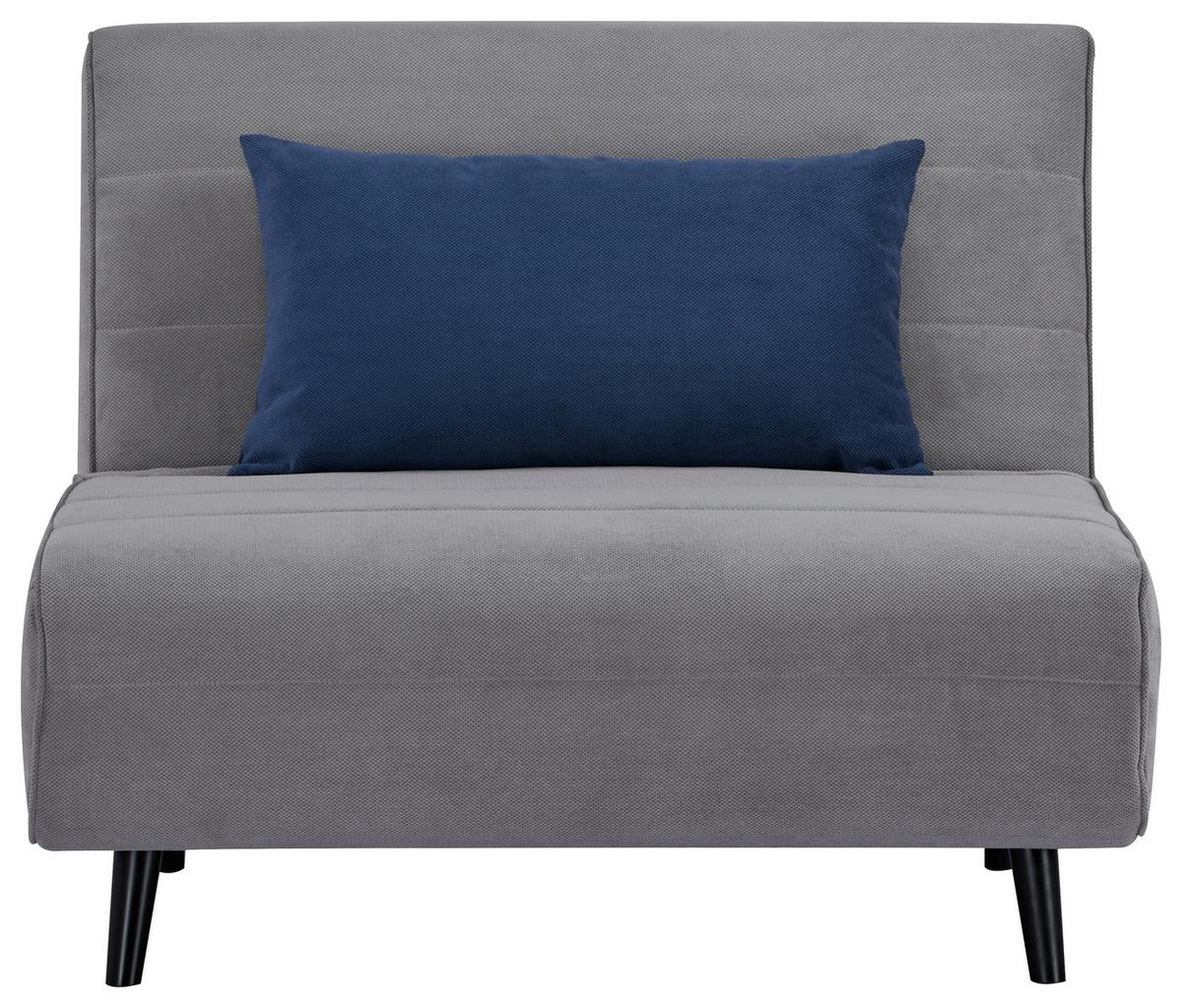 Fotoliu extensibil SVEN - gri, Modern, lemn/textil (101/81/90cm) - Modern Living