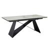Raztegljiva Jedilna Miza Marble, Keramika, 180-260x95cm - črna/bela, Design, kovina/keramika (180/95/78cm) - MID.YOU