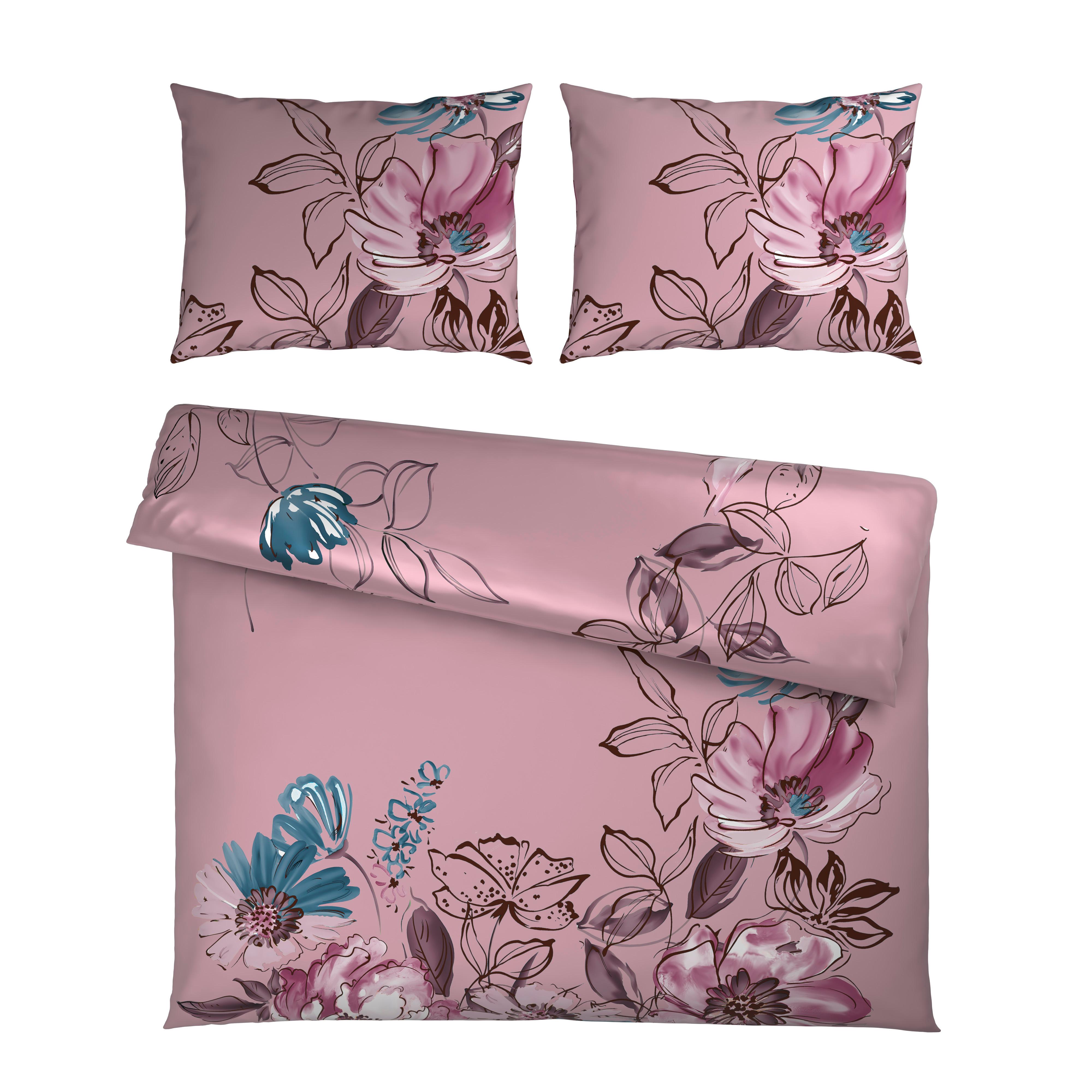 Lenjerie de pat Toulon,cca. 220x200/2x50x70 cm - mov, Modern, textil (200/220cm) - Mömax