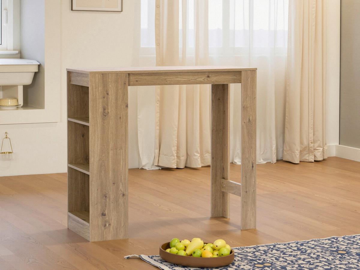 Barska Miza Brest, Barva Hrasta - barve hrasta, Konvencionalno, leseni material (110/103/50cm)