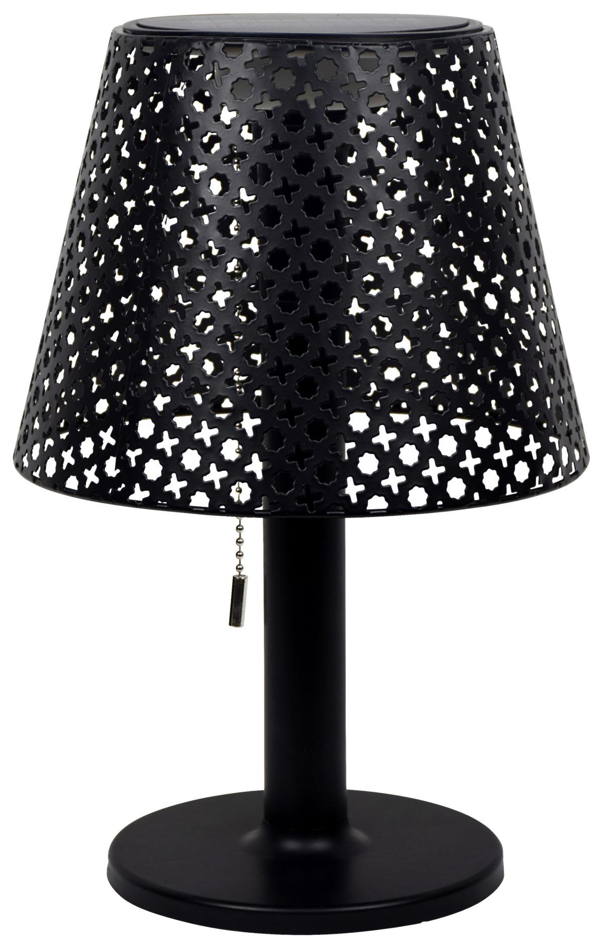 Lampă solară INO - negru, Modern, plastic/metal (21/35cm) - Modern Living