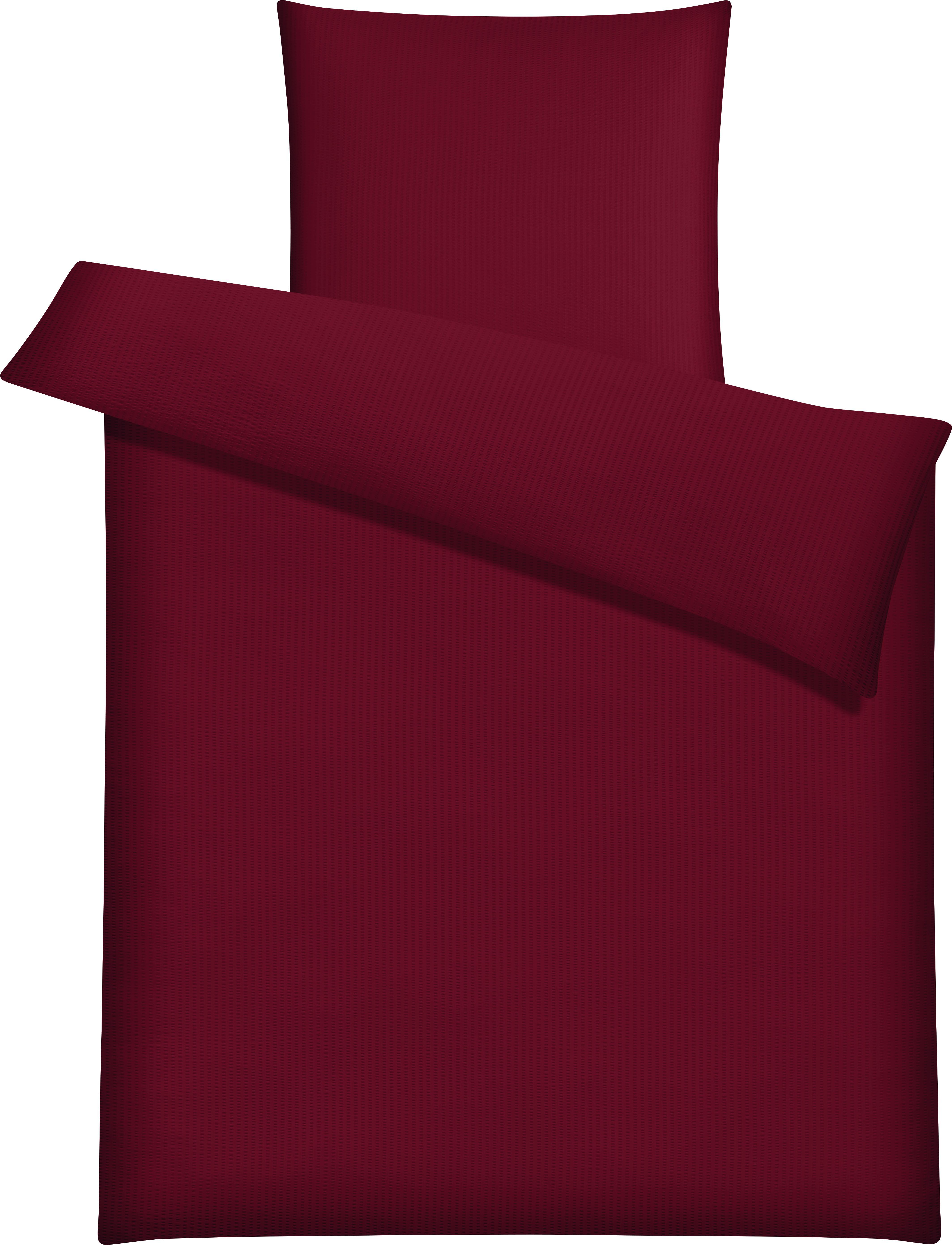 Bettwäsche Brigitte in Rot, ca. 135x200cm - Rot, KONVENTIONELL, Textil - Mömax modern living