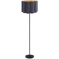 LAMPA STOJĄCA LUNA - czarny/szary, Trend, tworzywo sztuczne/metal (40/150cm) - Novel