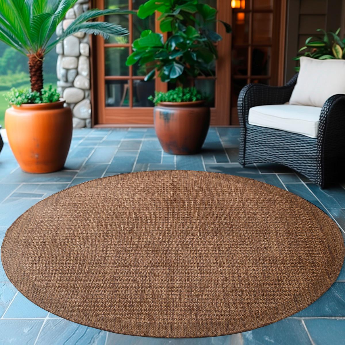 Preproga Za Zunanjo Uporabo Giza, Rjava, 200cm - rjava, Basics, tekstil (200cm) - Novel
