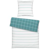 Wendebettwäsche Kira Wende Cooltex max. 135x200cm - Blau/Weiß, MODERN, Textil (135/200cm) - Modern Living