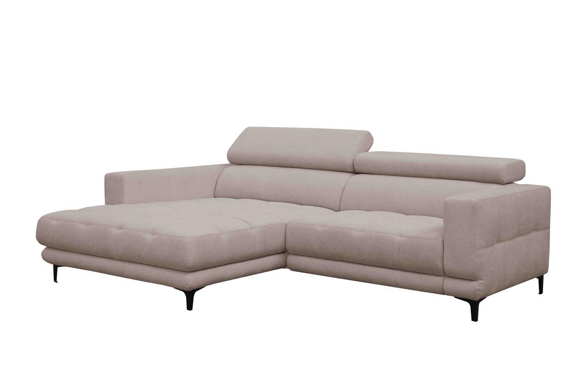 Sarokkanapé Aspen - bézs, Konventionell, faalapú anyag/textil (192/264cm)