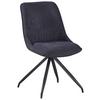 Stuhl Nova Grau - Schwarz/Grau, MODERN, Textil/Metall (51/85/61cm) - Premium Living