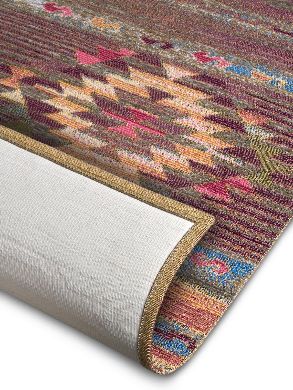 Flachwebeteppich Necla Multicolor ca. 60x90cm - Multicolor, Design, Kunststoff/Textil (60/90cm)