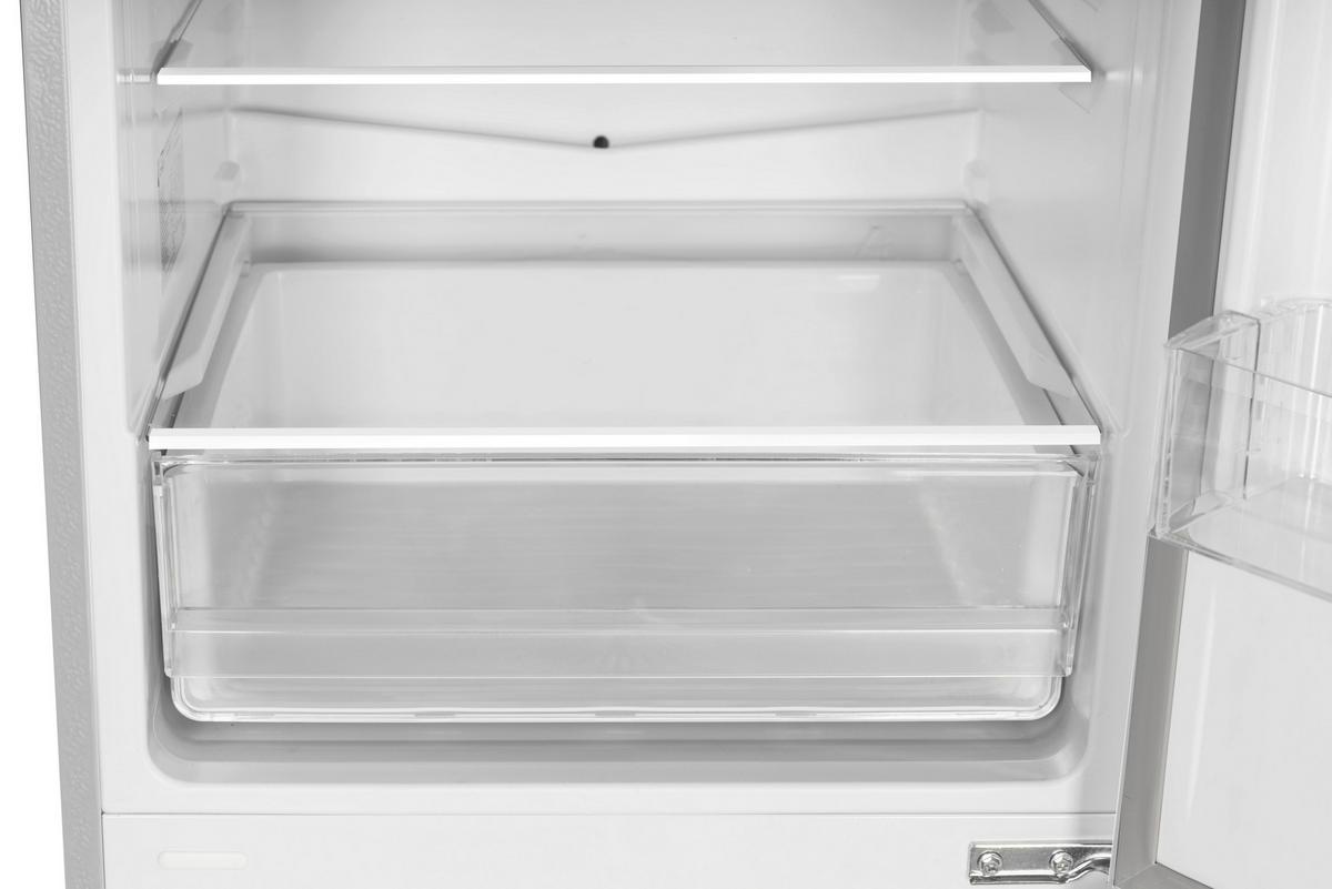 Kühl-Gefrier-Kombination Respekta Gotland Silber - Silberfarben, Basics, Glas/Kunststoff (54/176/55cm) - Respekta