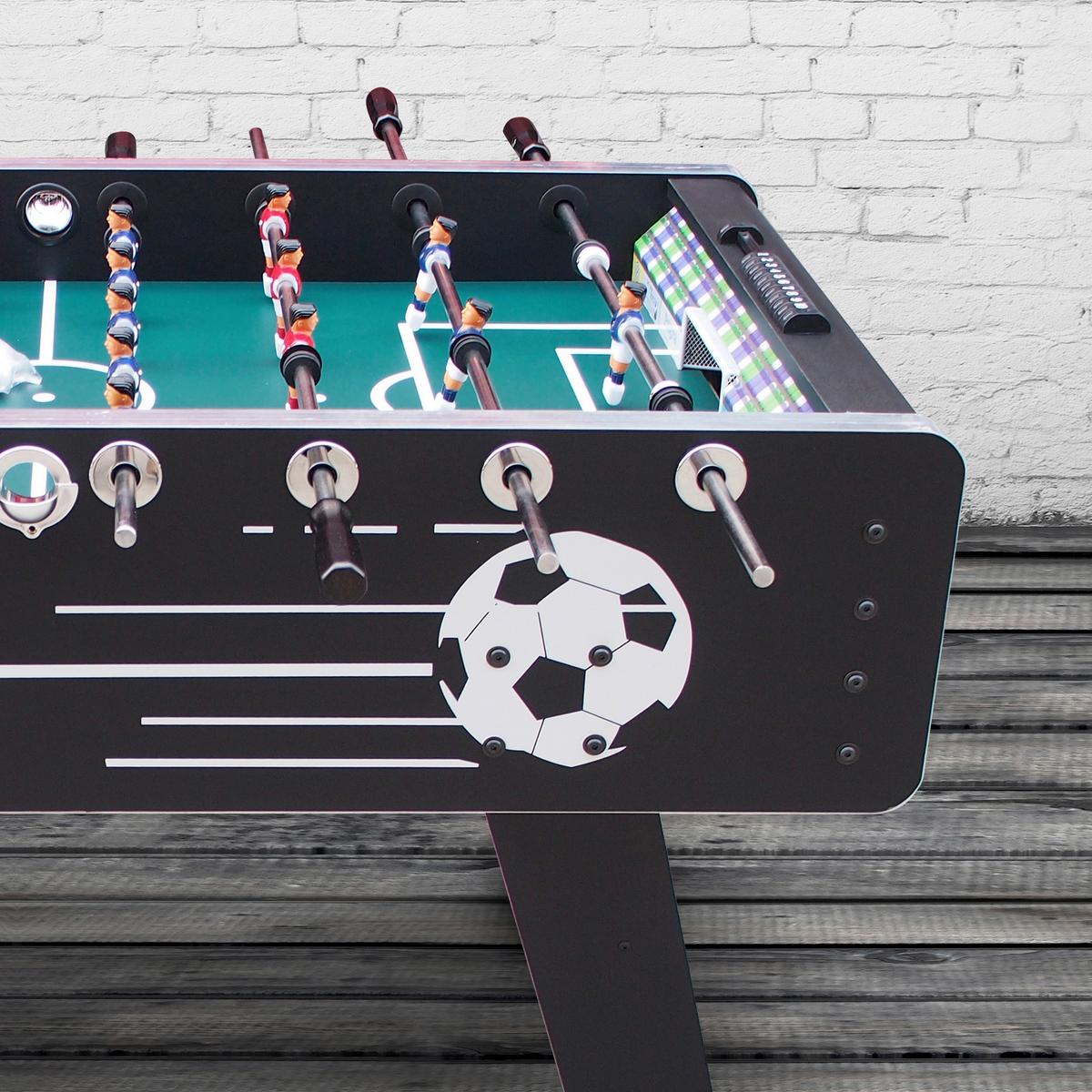 Tischfußball Arena in Schwarz - Schwarz, Basics, Holz (75/88/141cm) - Ambia Garden