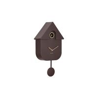 ZEGAR ŚCIENNY MODERN CUCKOO ORO - cappuccino, Basics, tworzywo sztuczne (41/21.5cm) - Karlsson
