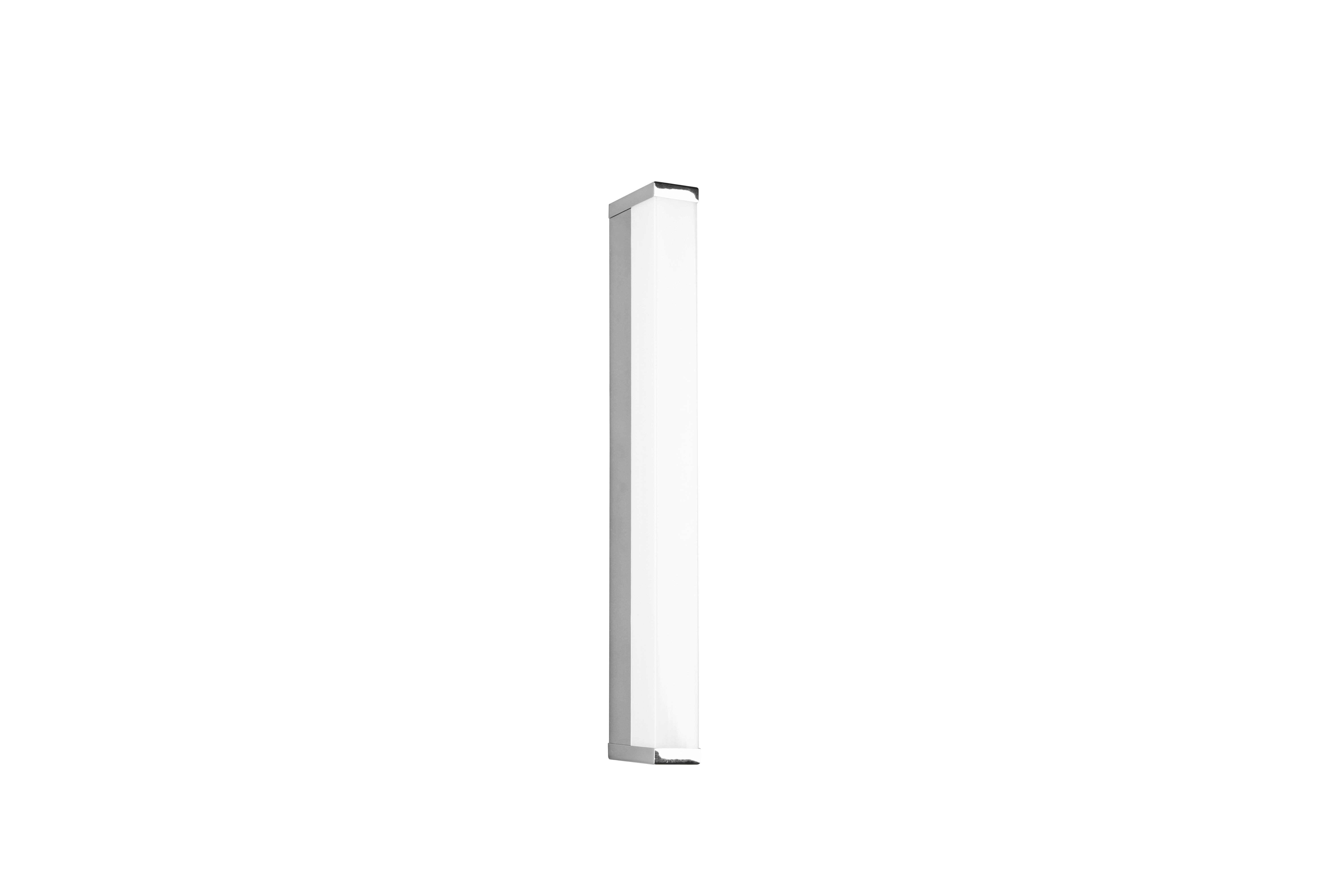 LED-Wandleuchte Fabio Weiß/Chromfarben max. 6 Watt - Chromfarben/Weiß, Basics, Metall (3,8/42,5/7,9cm) - Trio Leuchten