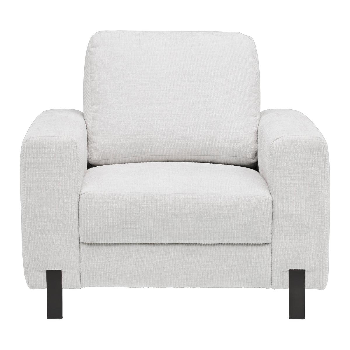 FOTEL PIEGA - kolor srebrny/czarny, Modern, metal/tkanina (99/66-87/96cm) - Mömax