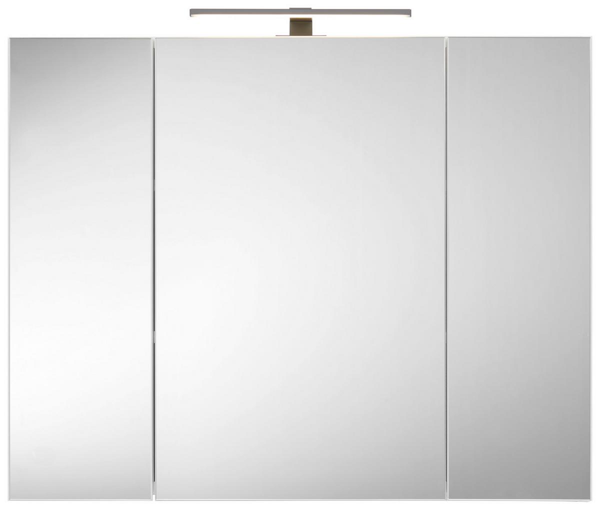 Omara Z Ogledalom Avanti, Bela - bela, Design, leseni material (80/63,1/17cm) - Hom`in