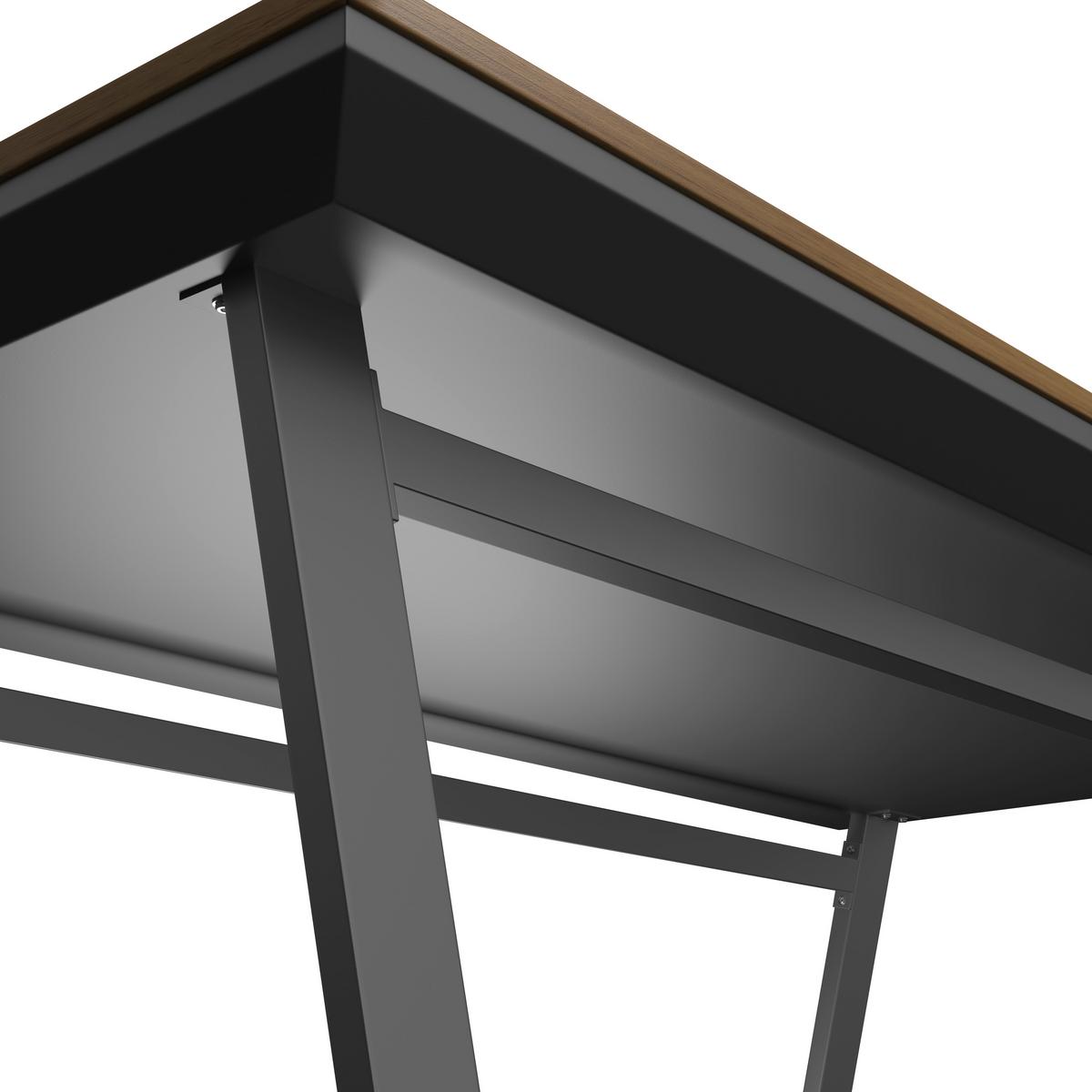 Dining-Loungeset Emma Dunkelg Outdoorstoff/Metall/Polywood - Dunkelgrau/Naturfarben, MODERN, Kunststoff/Textil - Bessagi Garden