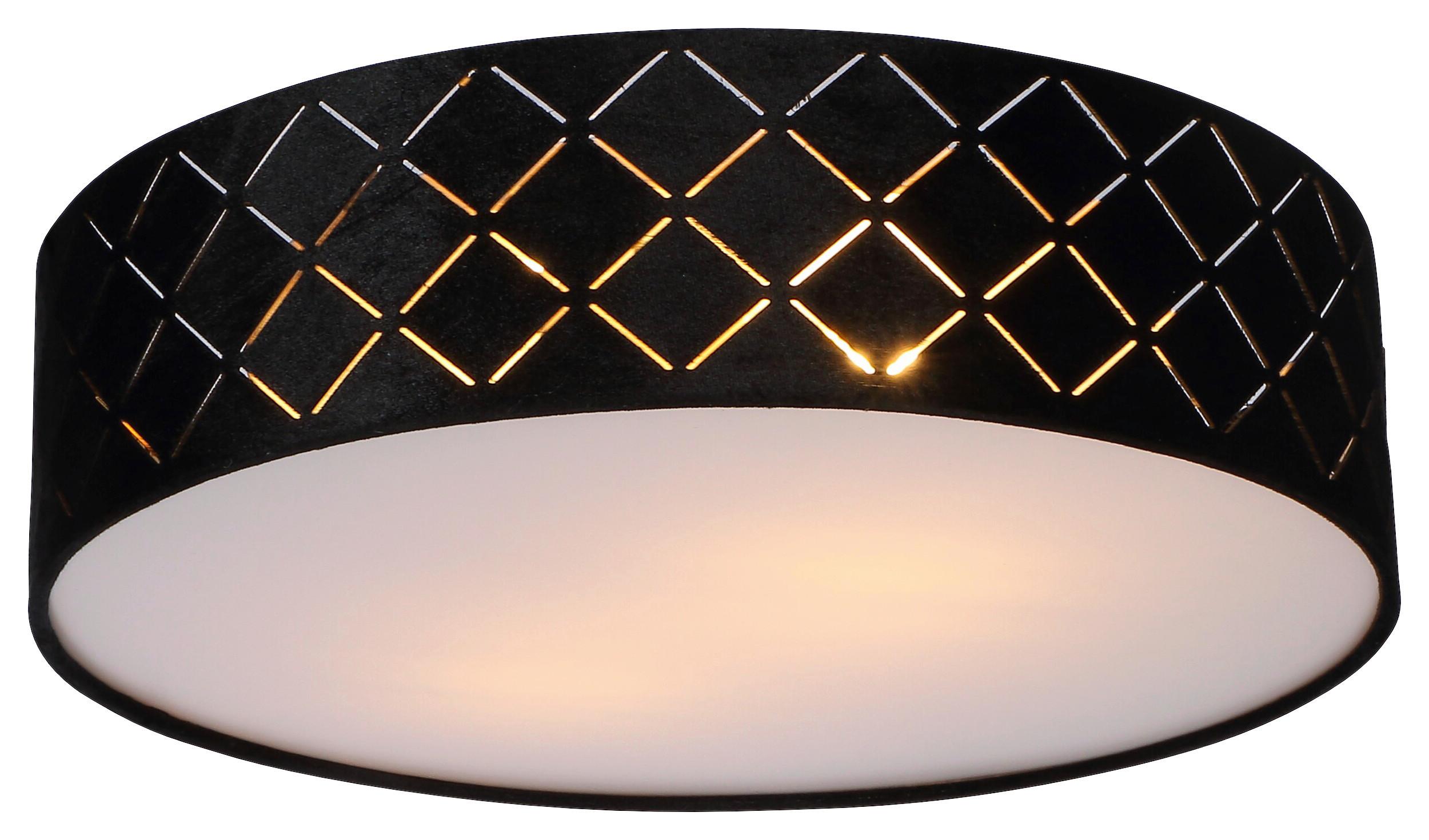 LAMPA SUFITOWA PICHL - czarny/biały, Design, tworzywo sztuczne/metal (38/10cm) - Novel