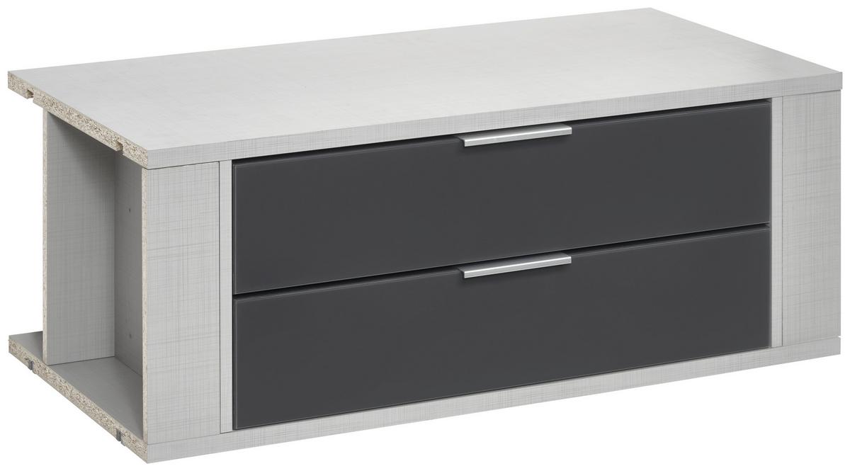 Schubkasteneinsatz Fresh ca. 96x35x50 cm Grau - Grau, MODERN, Glas/Holzwerkstoff (96/35/50cm) - MID.YOU