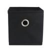 FALTBOX PHOEBE -EXT- - Schwarz, KONVENTIONELL, Karton/Textil (15/15/15cm) - Based
