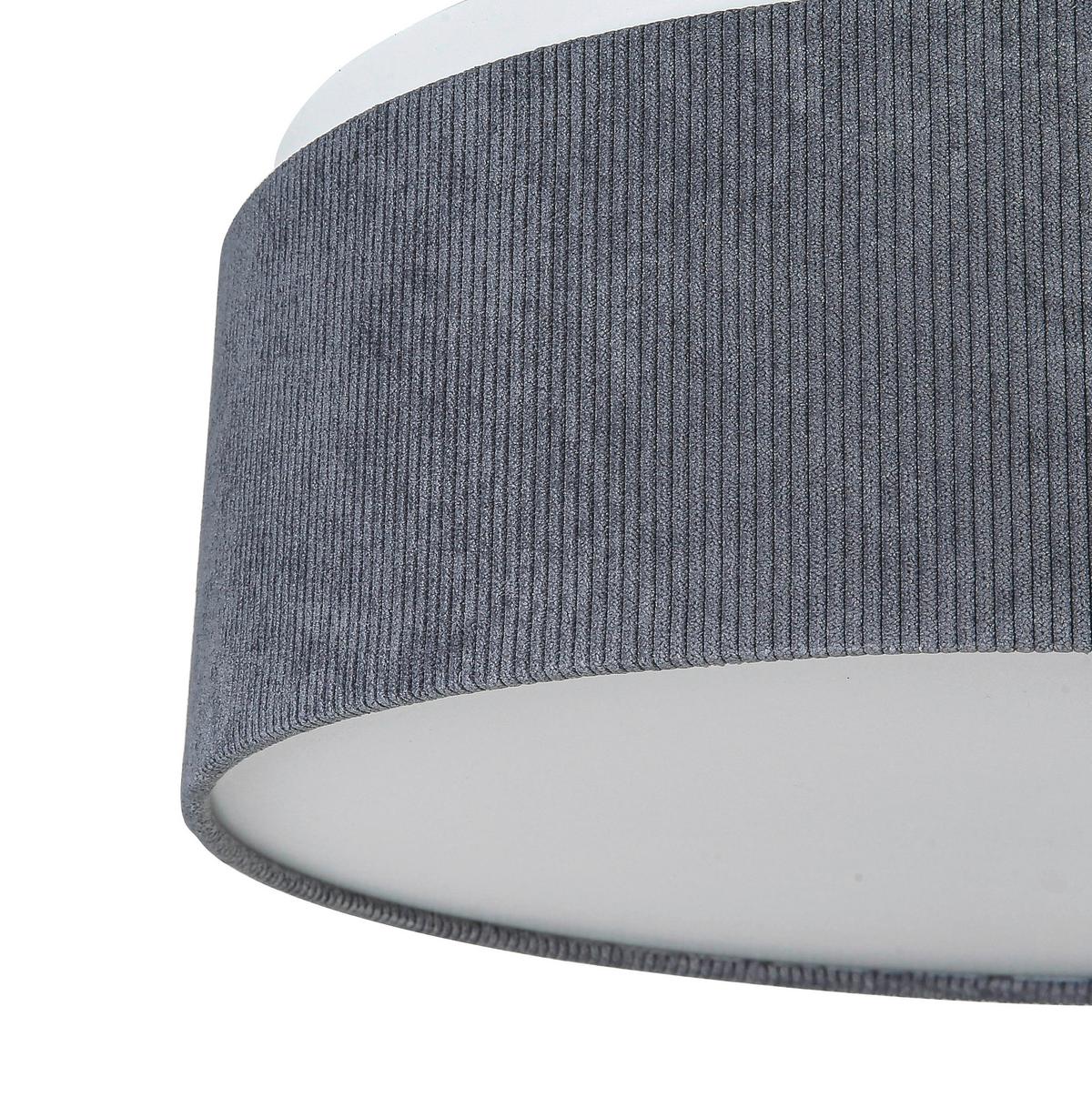 LAMPA SUFITOWA ELENORE - antracytowy, Trend, tworzywo sztuczne/metal (40/15cm) - Novel