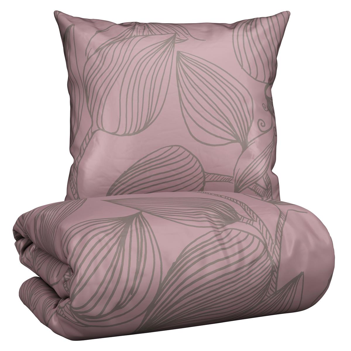 Bettwäsche Green House Mauve ca. 135x200cm - Mauve, Textil (135/200cm) - Modern Living