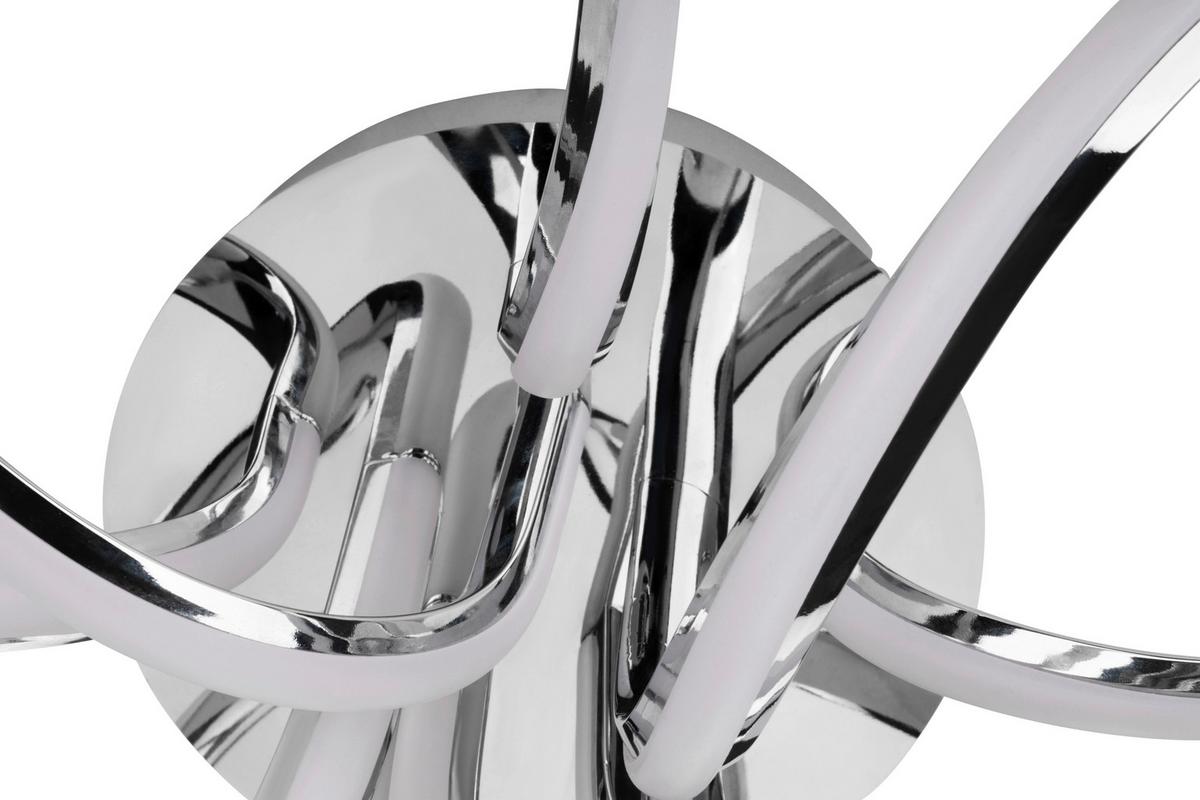 LAMPA SUFITOWA LED AUSTIN *SBN* - kolor srebrny, Trend, tworzywo sztuczne/metal (58/22cm) - Novel