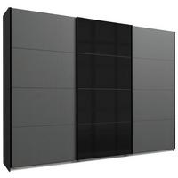 DULAP USI CULISANTE ERNESTO - grafit/negru, Basics, material pe bază de lemn (270/210/65cm) - Modern Living