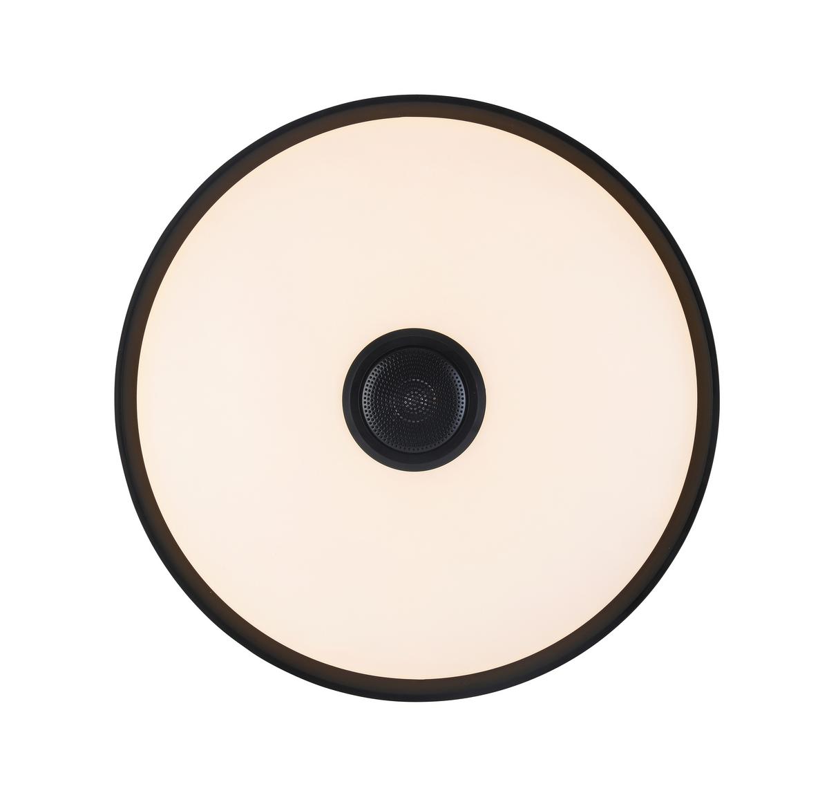 LED Smart Mennyezeti Lámpa Mirsada - fekete/fehér, műanyag/fém (40/9cm) - Premium Living
