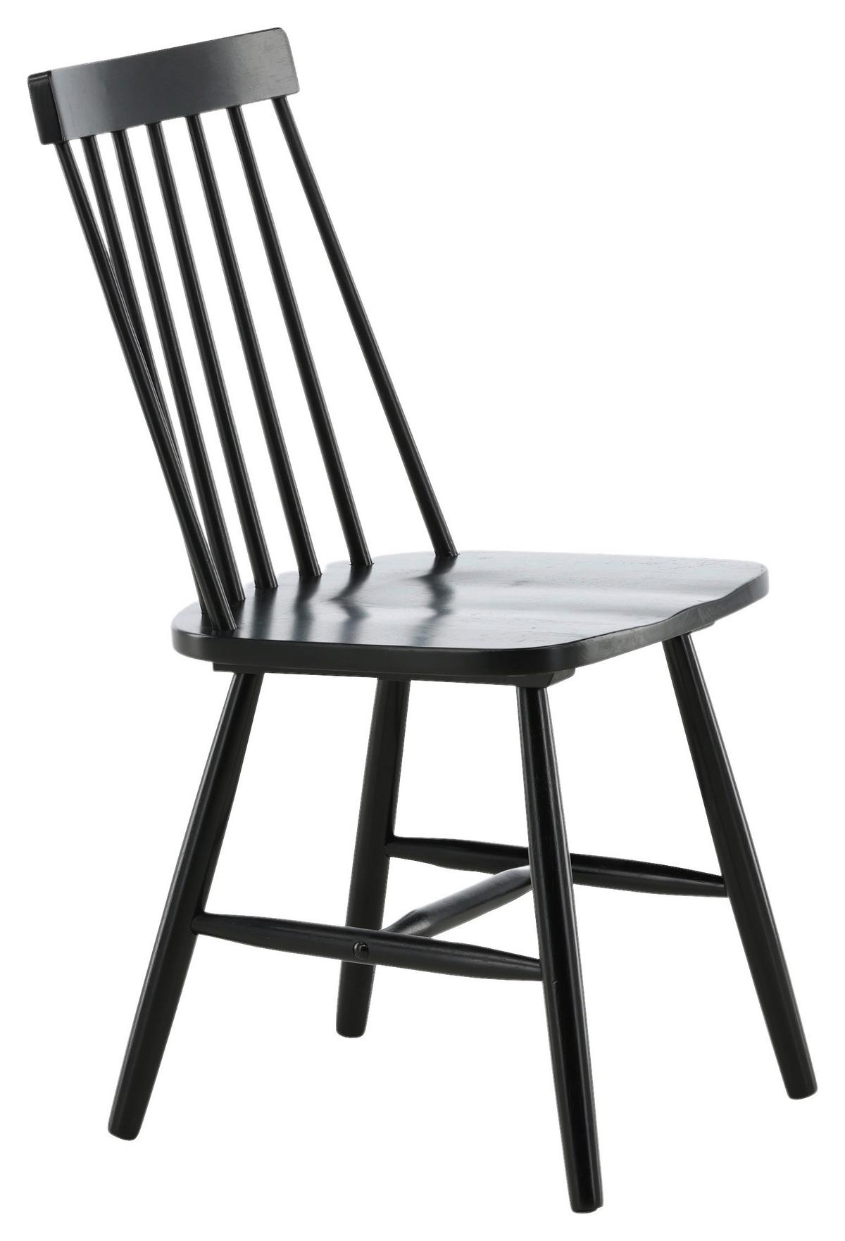 STUHL-SET LÖNNEBERGA - Schwarz, Design, Holz (43/87/55cm) - Livetastic