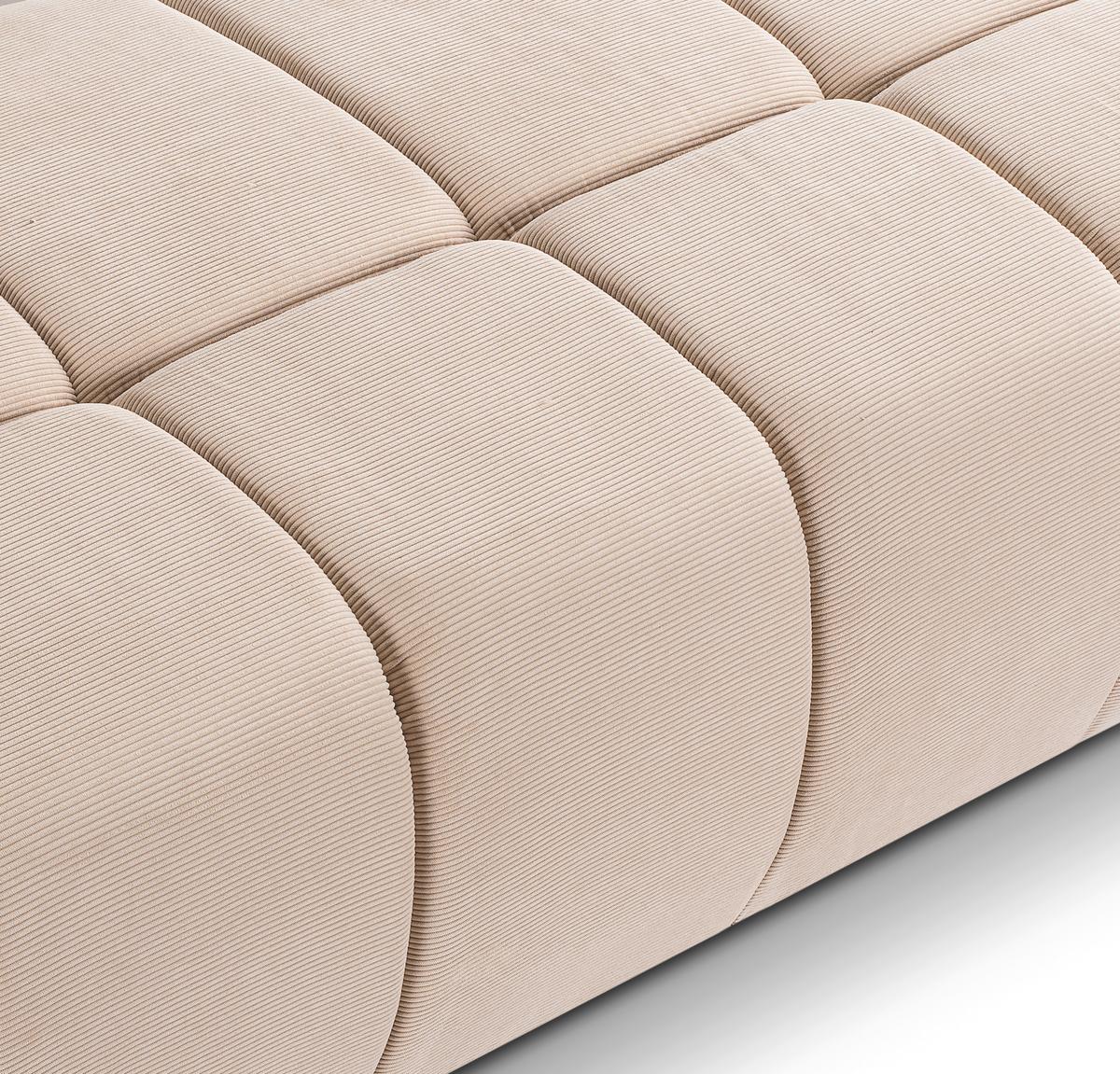 Schlafsofa Lauder Beige - Beige/Schwarz, Basics, Holz/Kunststoff (207/93/105cm) - MID.YOU