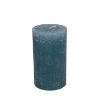 Stumpenkerze Lia Graublau - Graublau, Modern (6,8/12cm) - Premium Living