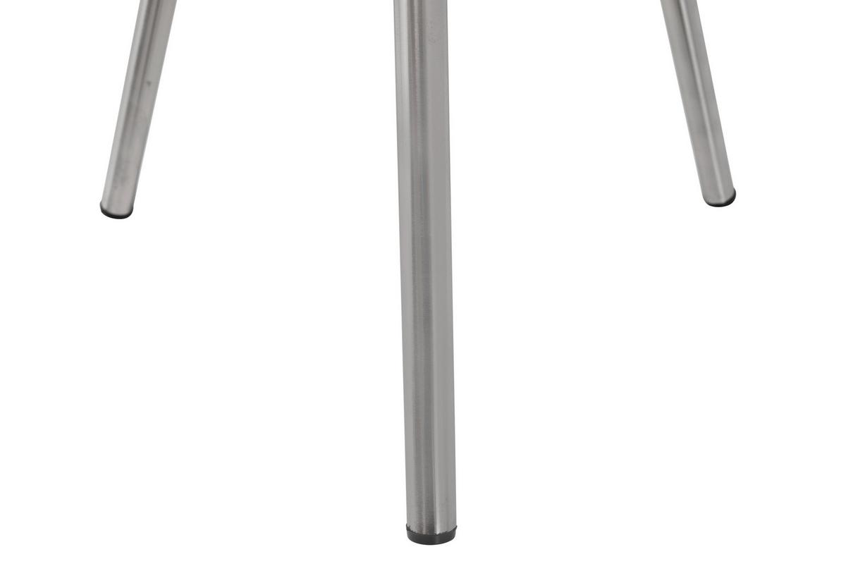 BEISTELLTISCH MORRISON 725 TAUPE - Taupe/Silberfarben, Design, Metall (41/41/47cm) - Kayoom