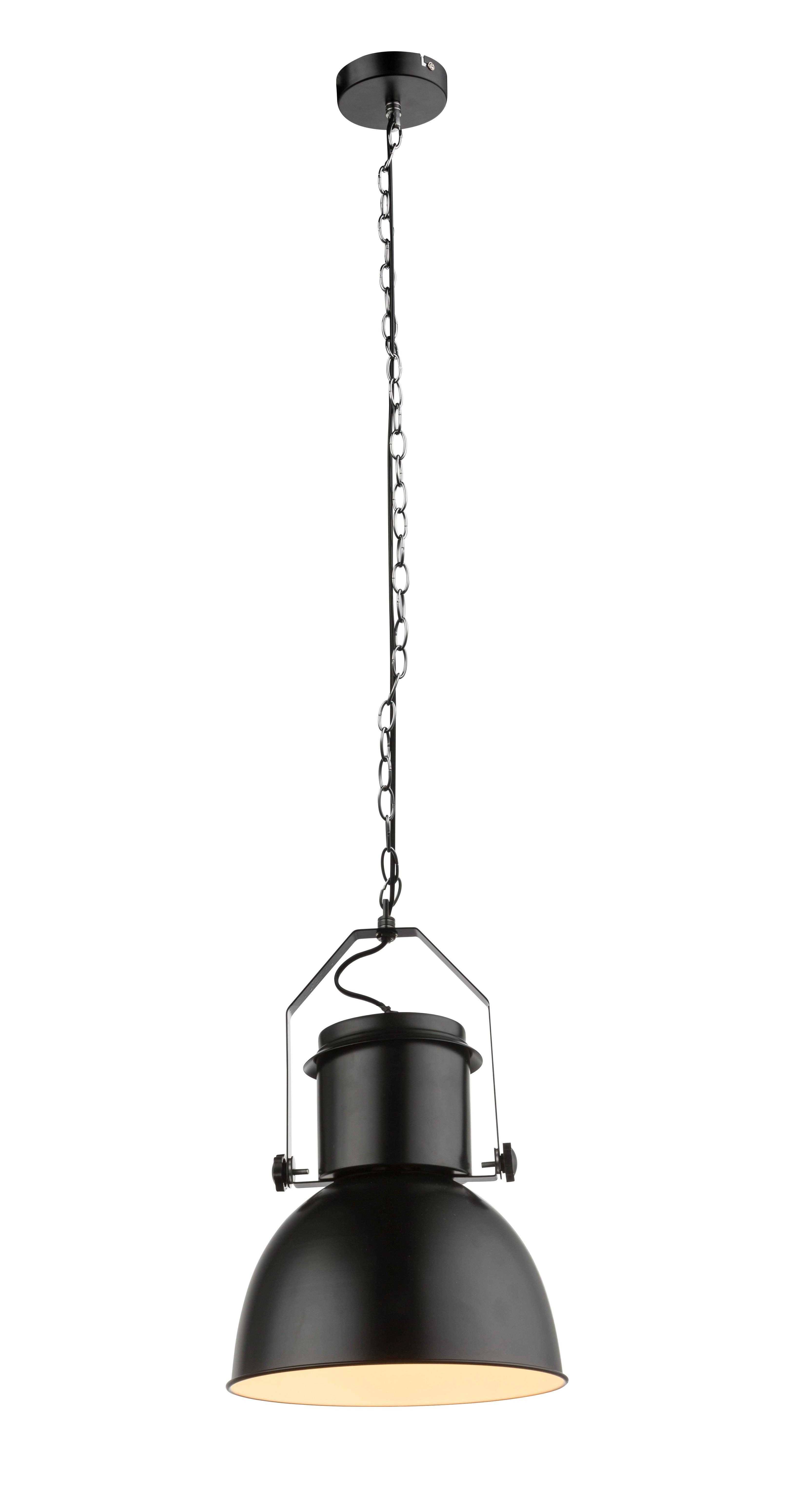 Hängeleuchte Kutum max. 40 Watt - Schwarz, Trend, Metall (26,5/120cm) - Globo