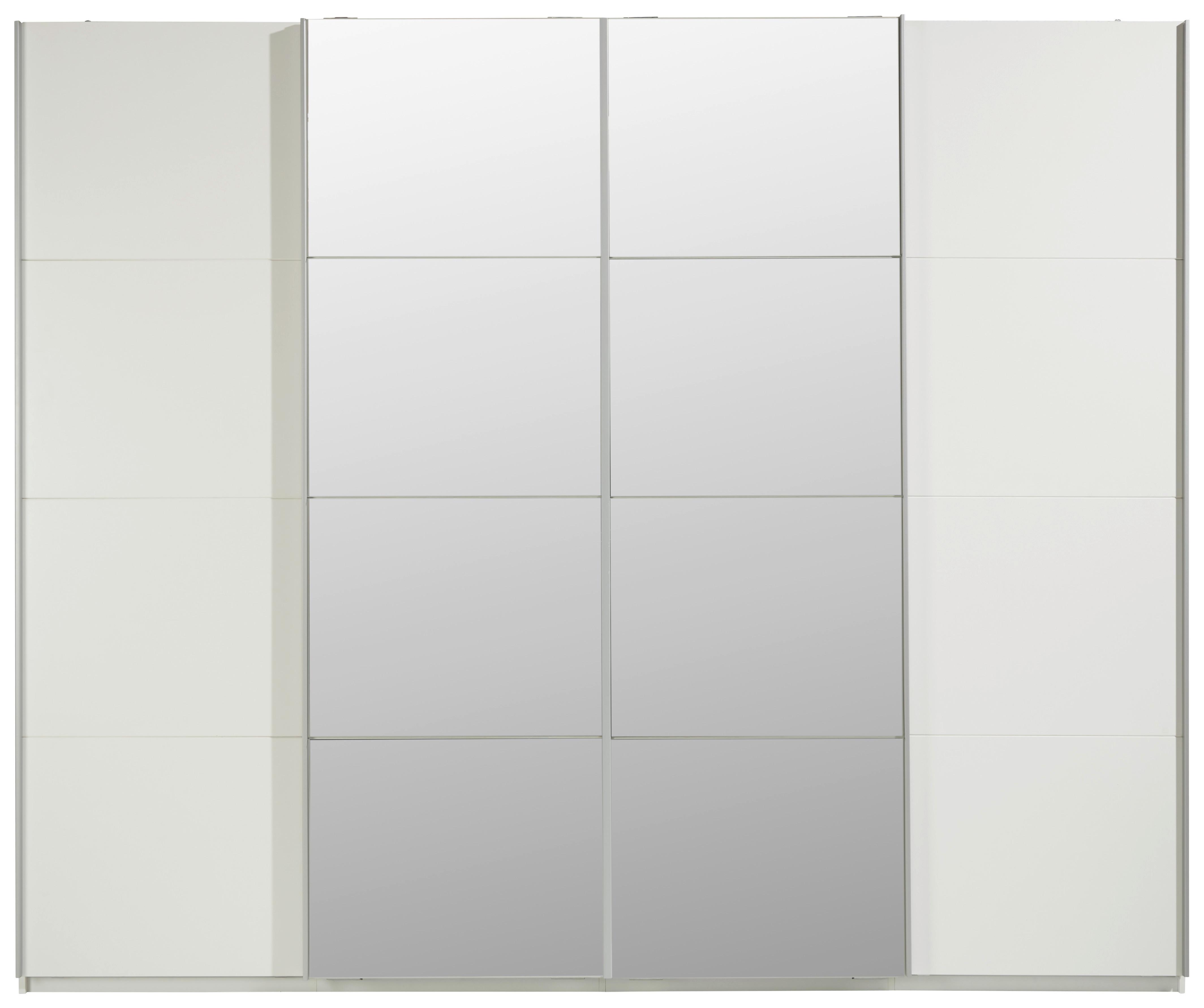 Ormar S Kliznim Vratima Synchro - bijela/boje aluminija, Konventionell, drvni materijal/metal (270/226/60cm) - Premium Living