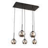 HÄNGLAMPA LUFOO - kromfärg/svart, Modern, metall/glas (75/25/120cm) - Mömax
