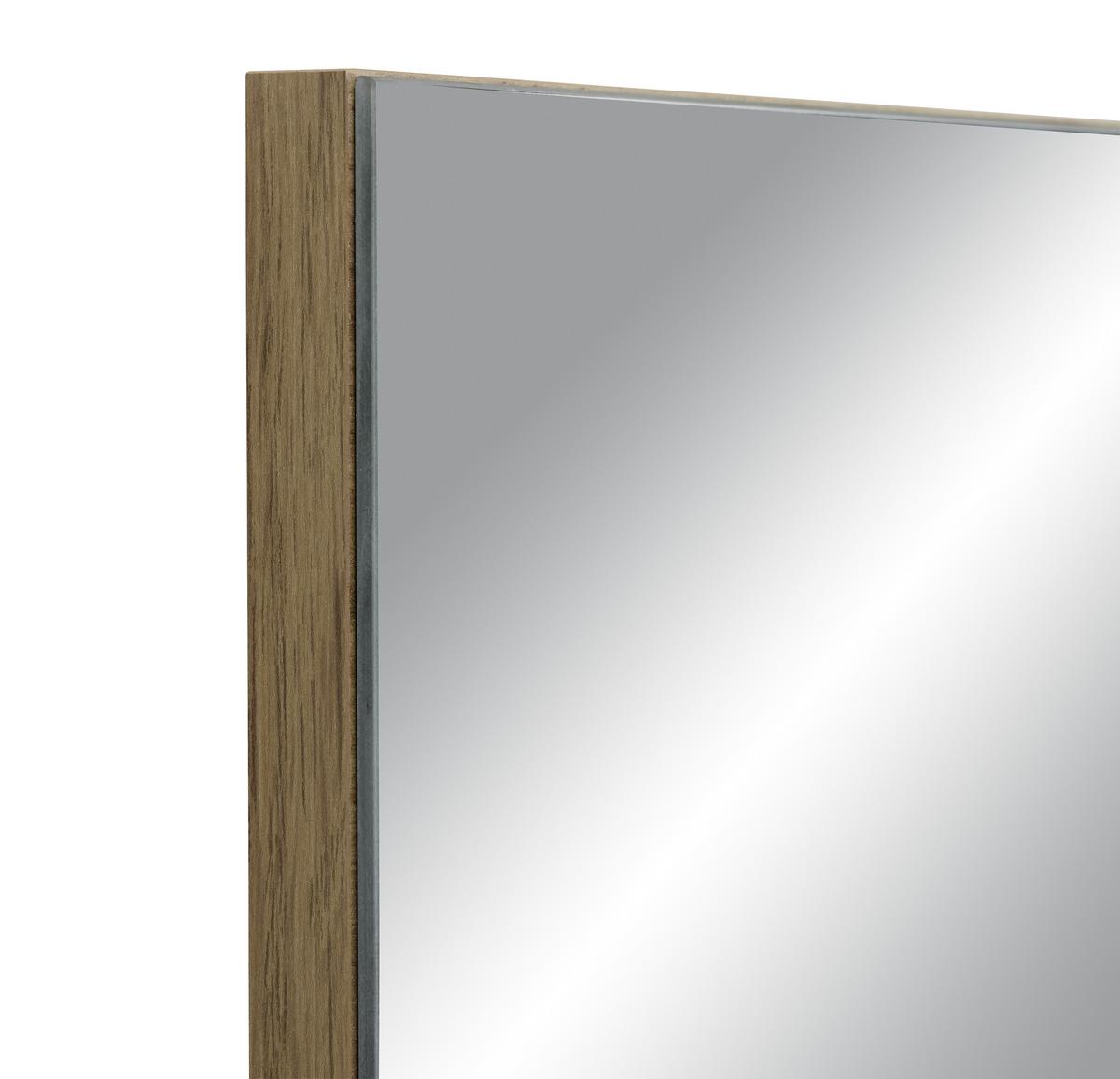 Spiegel Eichefarben 87x60cm - Eichefarben, MODERN, Holzwerkstoff (87/60/3cm)